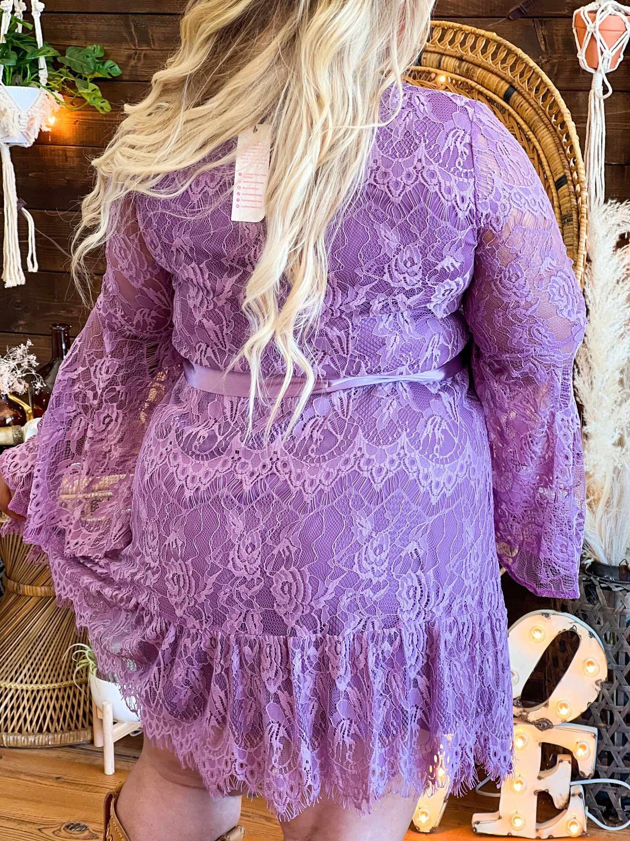 Lacey Belle Dress - Lavender