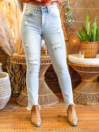 Thumbnail for distressed jeans skinny