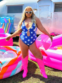Thumbnail for Little Miss Americana Swim One Piece
