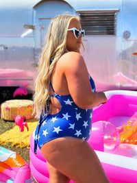 Thumbnail for Little Miss Americana Swim One Piece