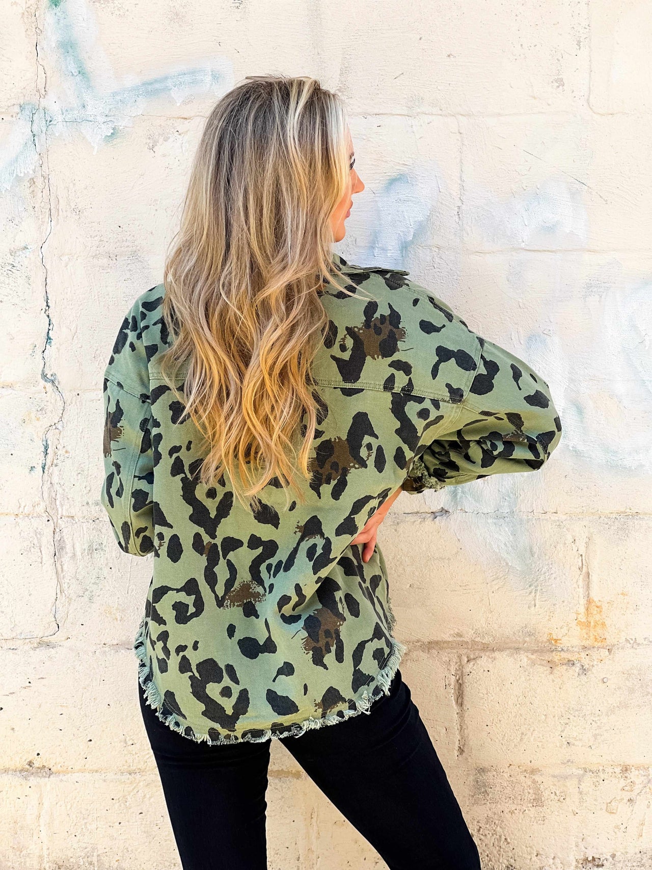 Olive A Leopard Shacket