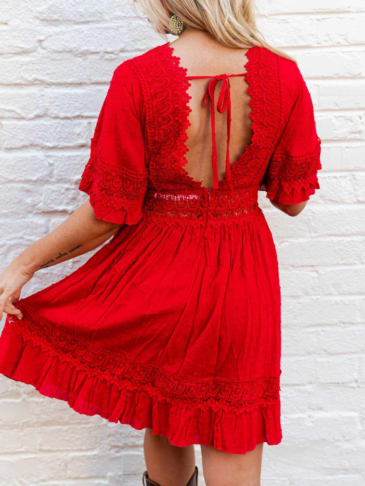 Picture Perfect Dress - Red-Dresses-Southern Fried Chics