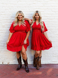 Thumbnail for Picture Perfect Dress - Red-Dresses-Southern Fried Chics