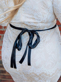 Thumbnail for Rhinestone Crowning Moment Belt - Black Ribbon With Gold-Belts-Southern Fried Chics