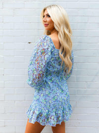 Thumbnail for All Squared Away Dress - Lavender Floral