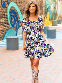 Thumbnail for Multi color floral dress/