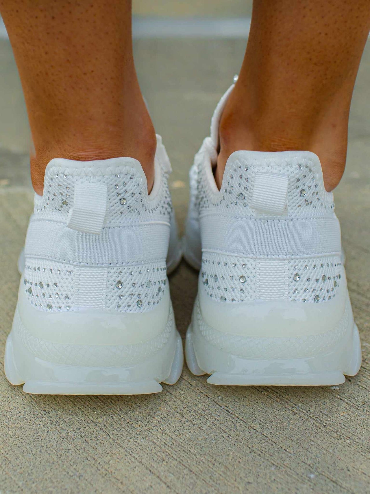 Maxed In Bling Sneakers - White