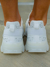 Thumbnail for Maxed In Bling Sneakers - White