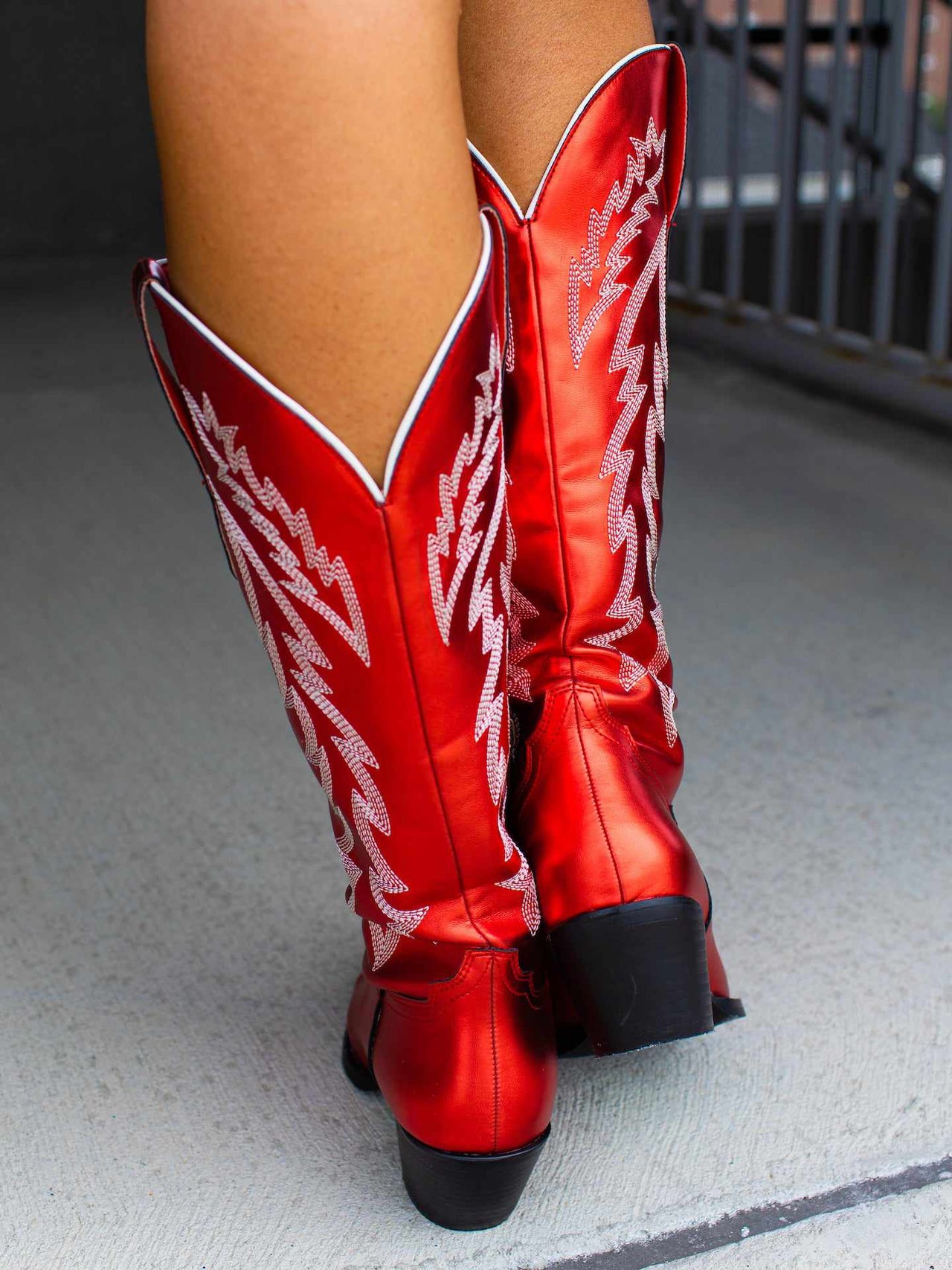 Disco Diva Cowgirl Red Boots