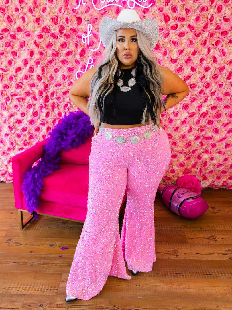 SEQUIN FLARE PANTS  Judith March