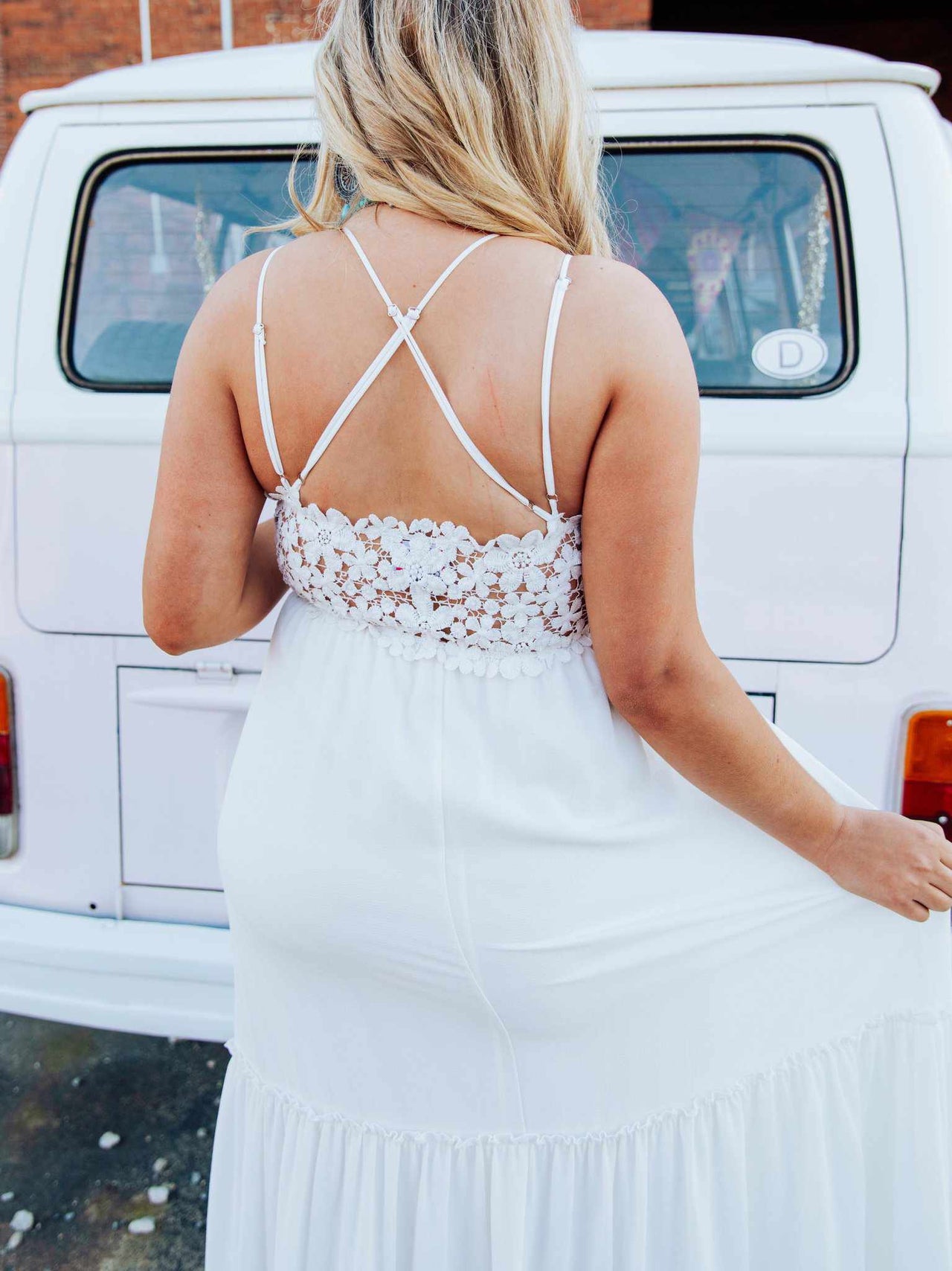 Southbound Dress - White-Dresses-Southern Fried Chics