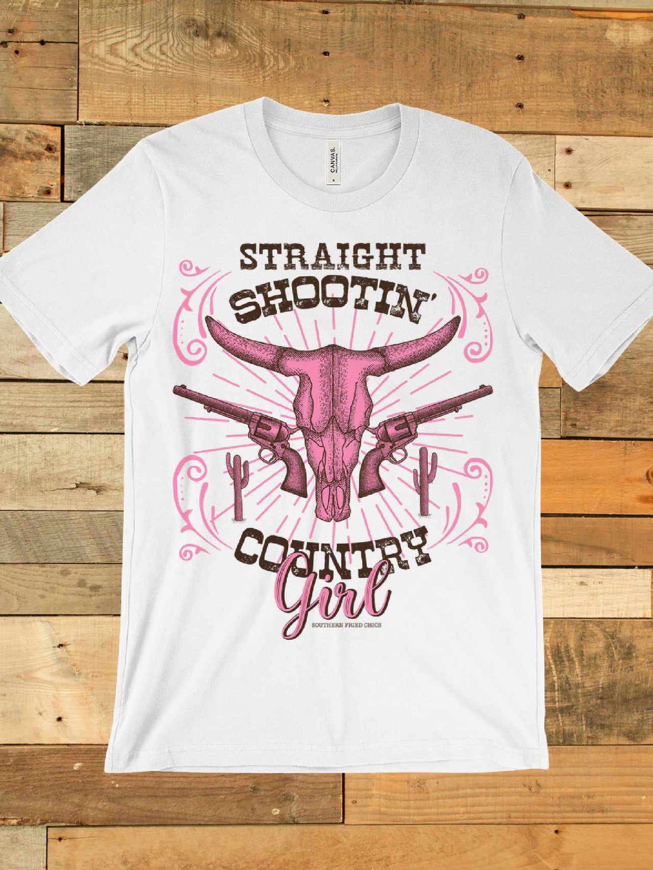 Straight Shootin Country Girl Tee-Southern Fried Chics