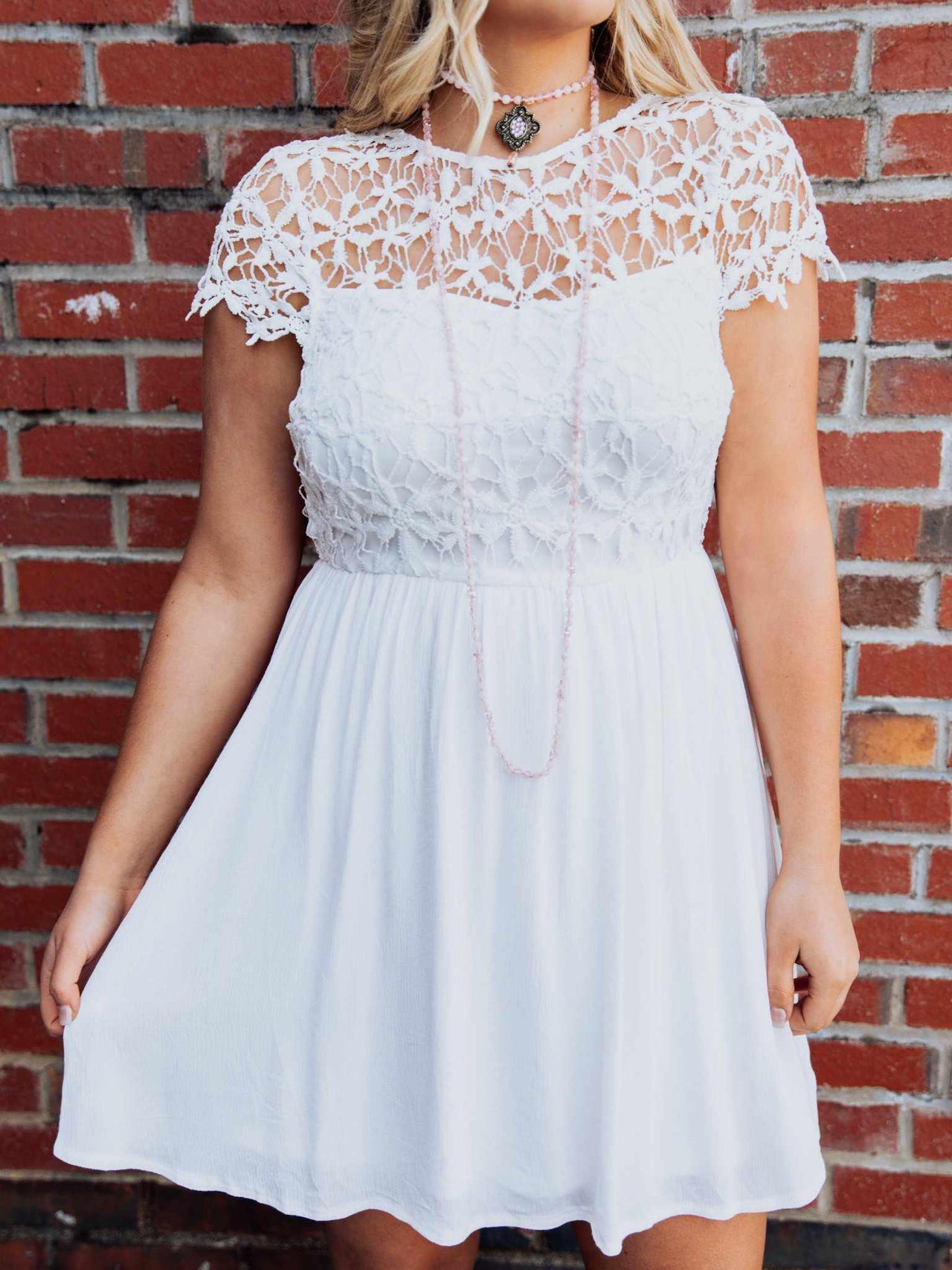 Summer Nights Dress - White-Dresses-Southern Fried Chics