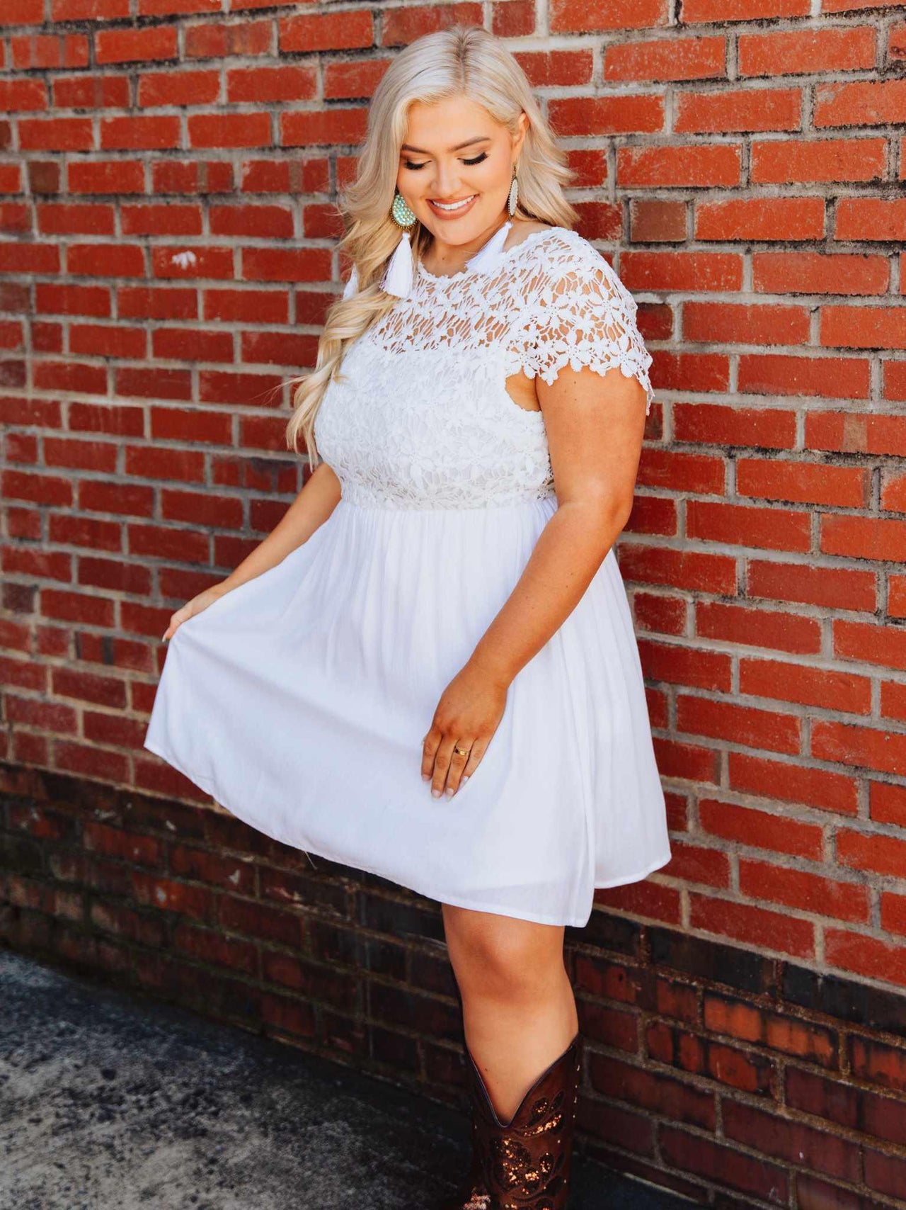 Summer Nights Dress - White-Dresses-Southern Fried Chics