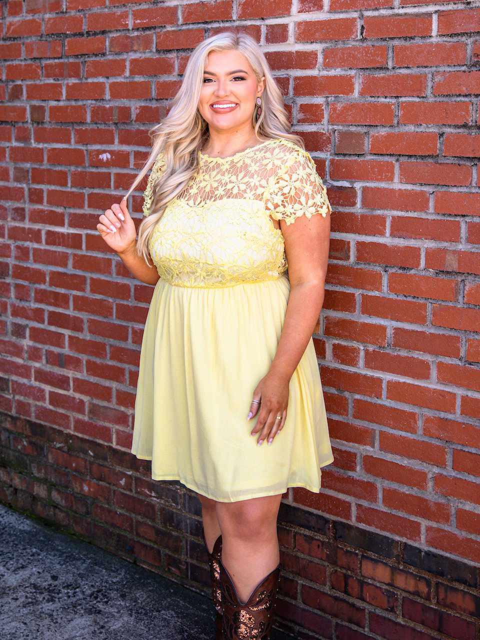 Summer Nights Dress - Yellow-Dresses-Southern Fried Chics