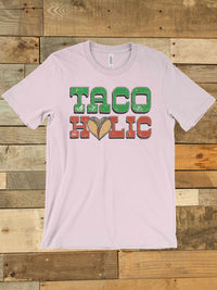 Thumbnail for Tacoholic Tee-Southern Fried Chics