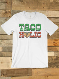 Thumbnail for Tacoholic Tee-Southern Fried Chics