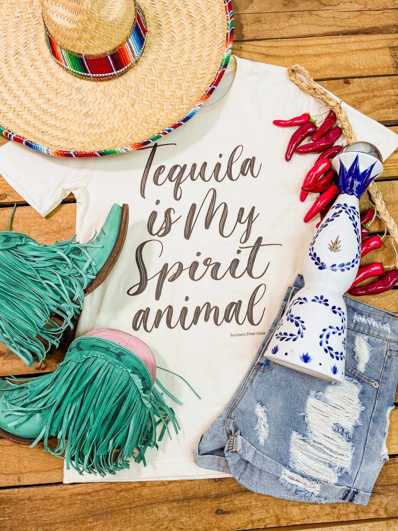 Tequila Is My Spirit Animal Tee-Southern Fried Chics
