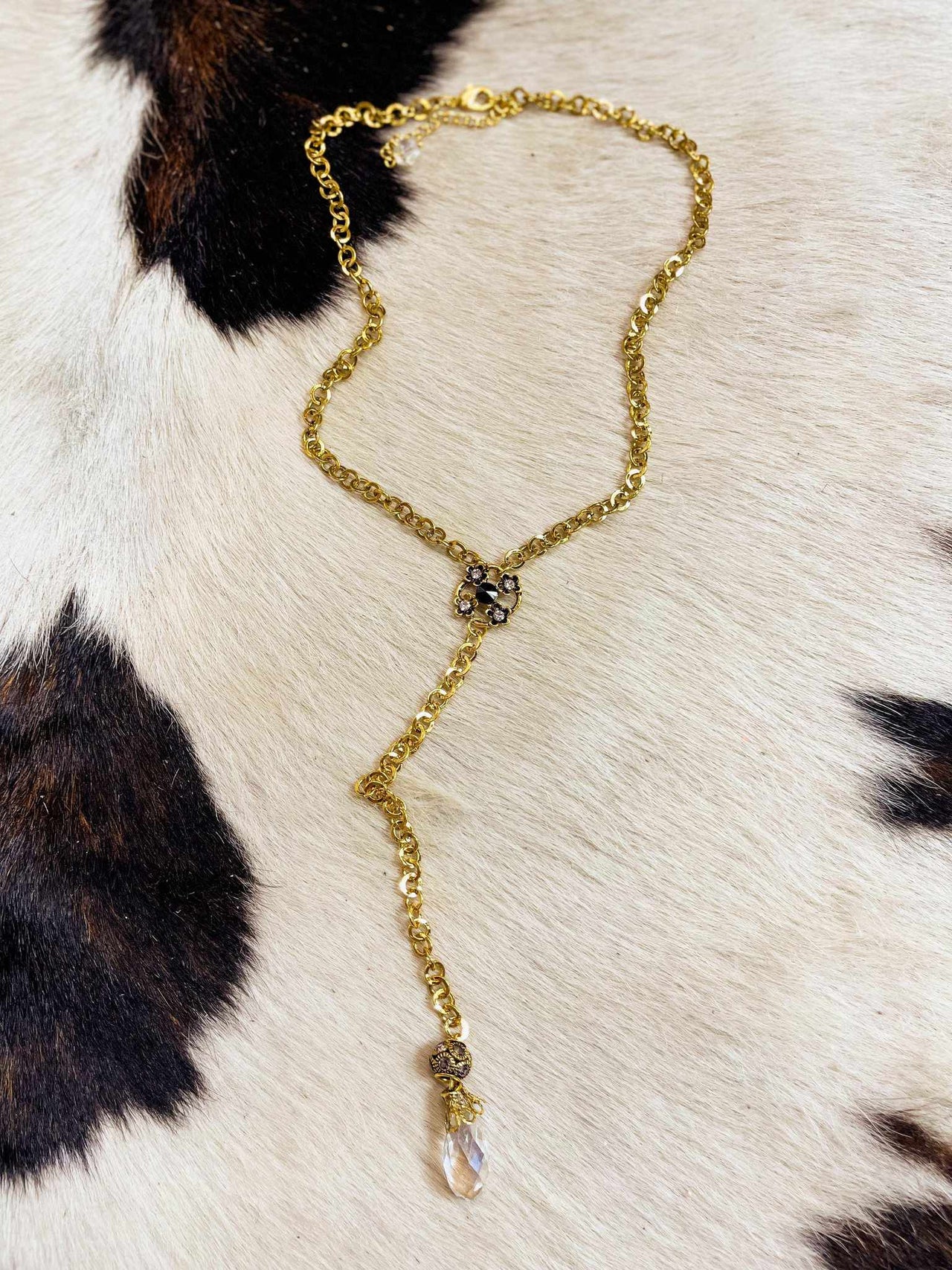 The Nova Antique Gold Necklace-Necklaces-Southern Fried Chics
