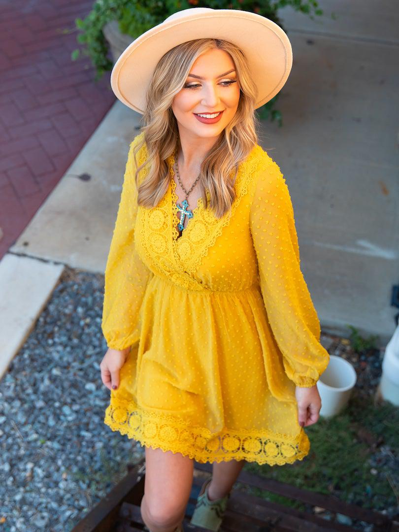 This One's For The Ladies Dress - Mustard-Dresses-Southern Fried Chics