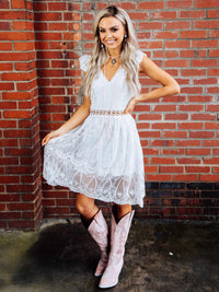 Thumbnail for Twirl You Around Dress - White-Dresses-Southern Fried Chics