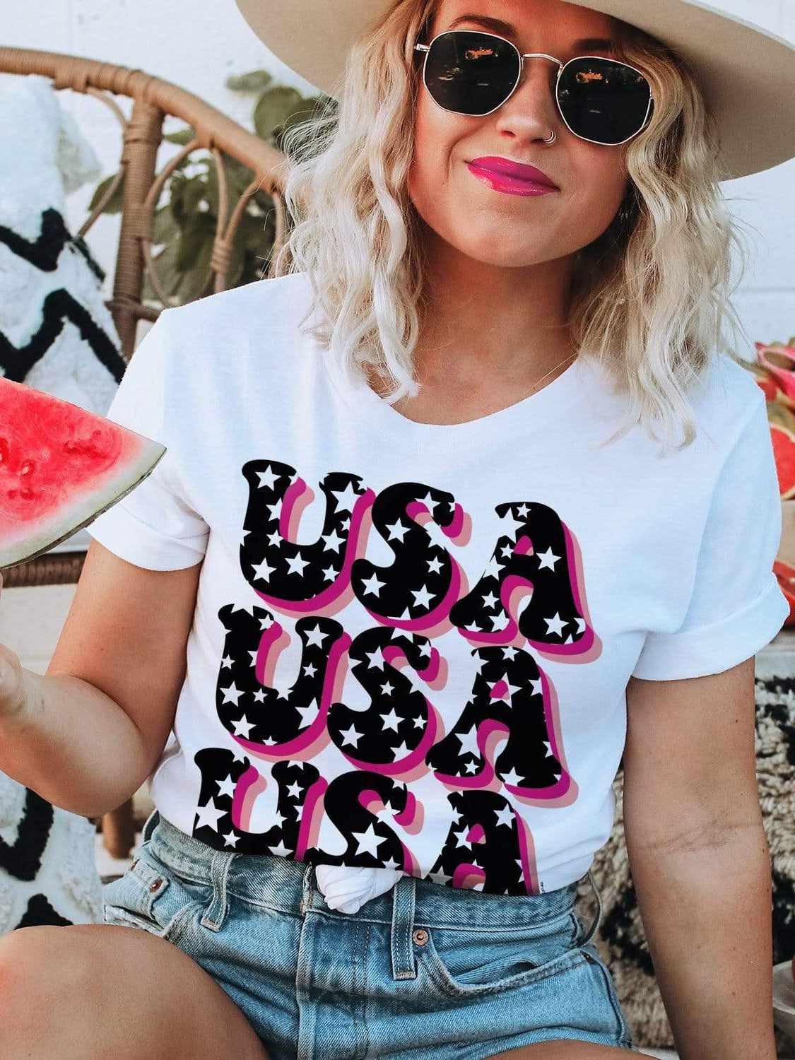 USA t-shirt. Patriotic tees for Fourth of July.