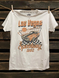 Thumbnail for Vegas Speedway Distressed Tee-T Shirts-Southern Fried Chics