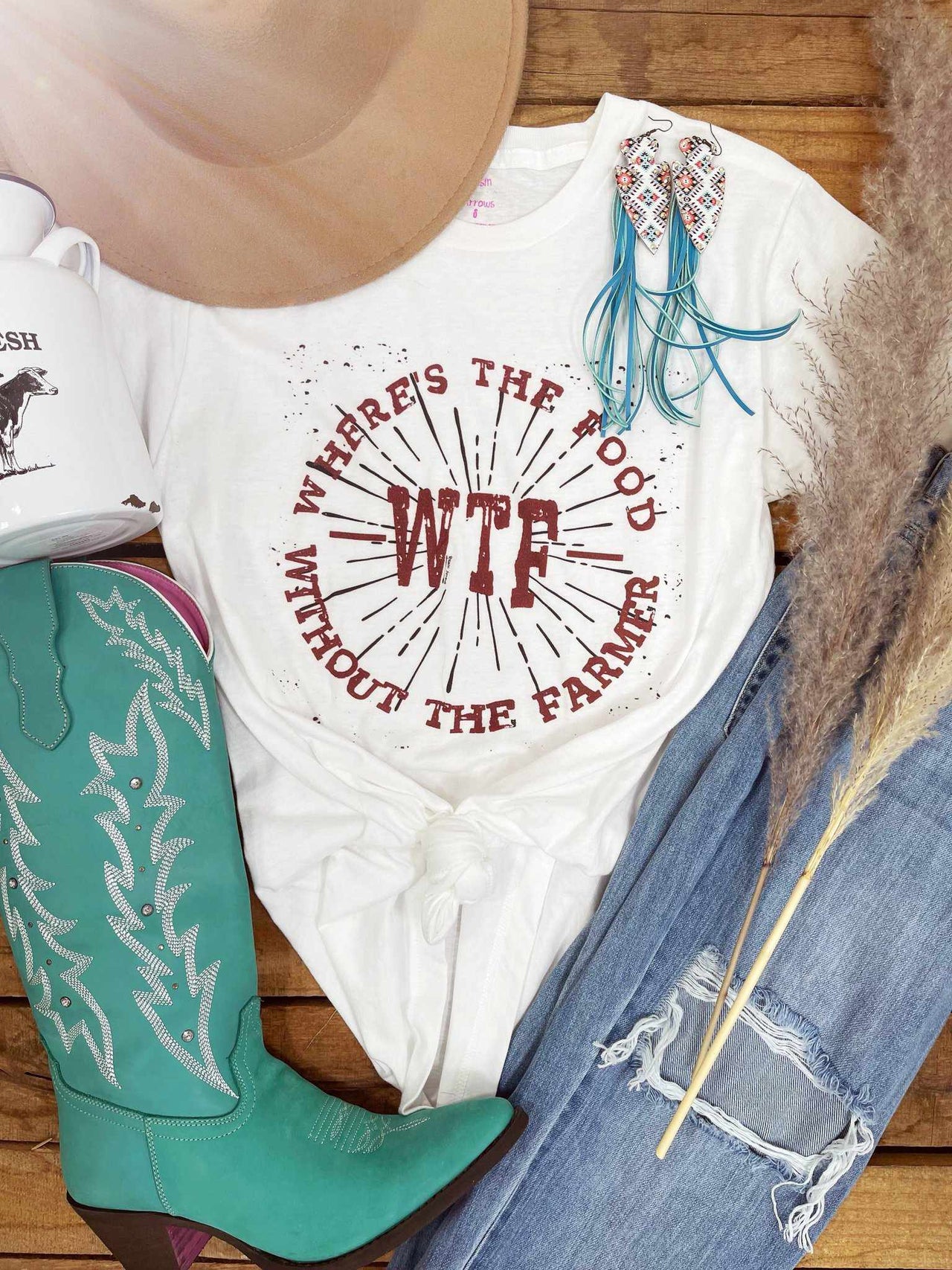 WTF Tee-T Shirts-Southern Fried Chics