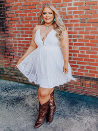 Thumbnail for Wide Open Hearts Dress - White-Dresses-Southern Fried Chics