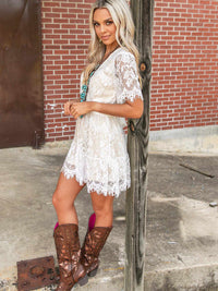 Thumbnail for Wrapped Up In Your Arms Lace Dress-Dresses-Southern Fried Chics