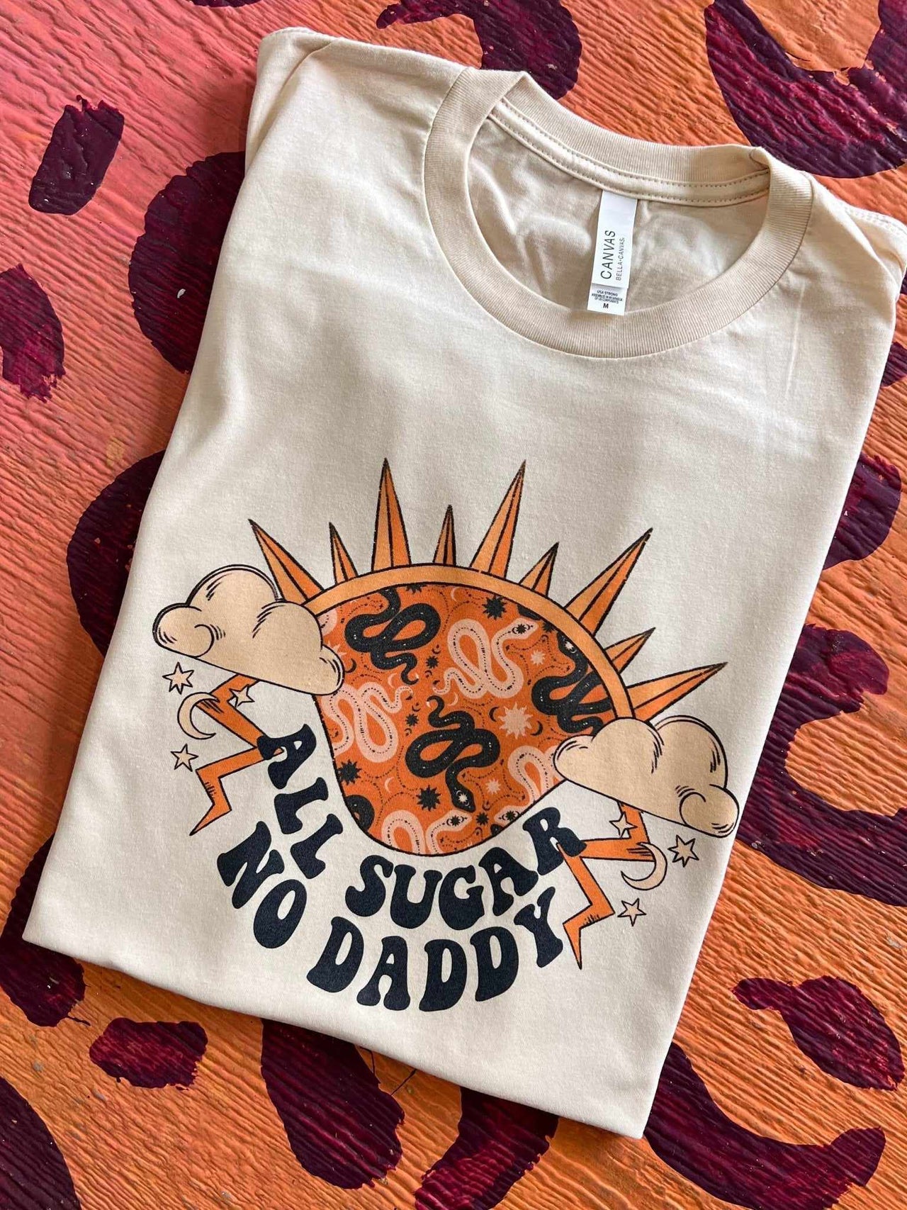 All Sugar No Daddy T-shirt - Natural