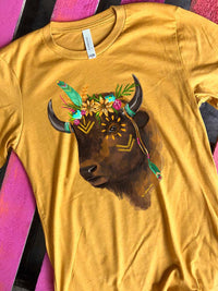 Thumbnail for Boho Buffalo T-shirt