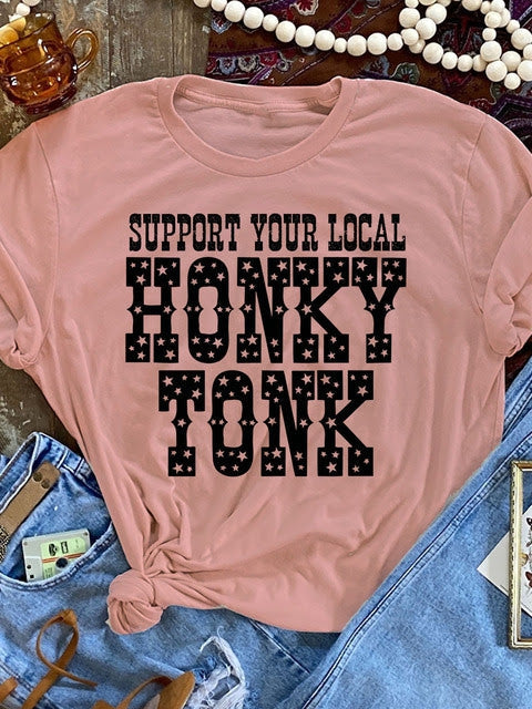 pink country shirt womens honky tonk