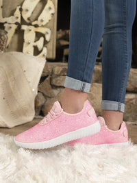 Thumbnail for Glitter Bomb Sneakers - Baby Pink-Footwear-Southern Fried Chics