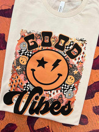 Thumbnail for Good Vibes T-shirt - Natural