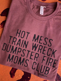 Thumbnail for Moms Club T-shirt - Mauve