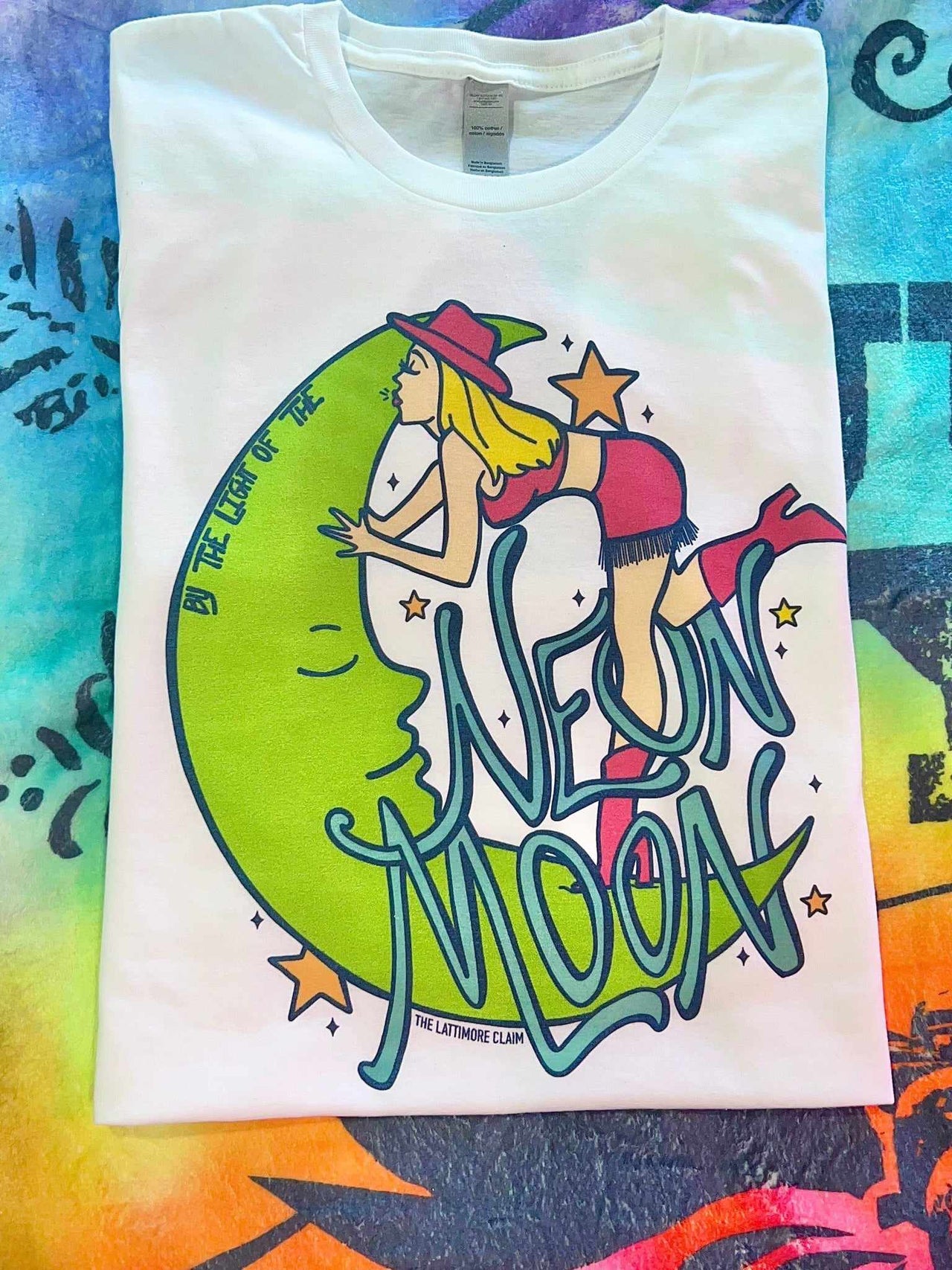 Neon Moon T shirt - White