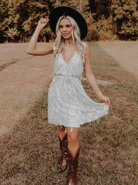 Thumbnail for Story Of A Girl Sequin Dress - Gray-Discontinued-Southern Fried Chics